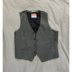 EDGE by‎ WD NY Mens Grey and Black Sleeveless Suit Vest